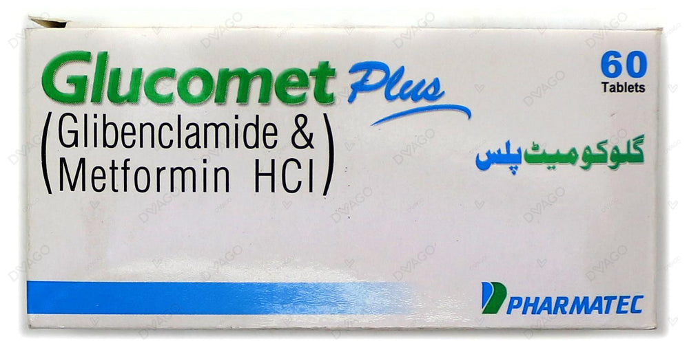 Glucomet Plus Tablets 5/500mg (1 Strip = 10 Tablets)