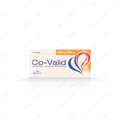 Co-Valid Tablets 160/25mg (1 Box = 1 Strip)(1 Strip = 14 Tablets)