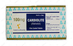 Cardiolite Tablets 100mg (1 Box = 10 Strips) (1 Strip = 10 Tablets)