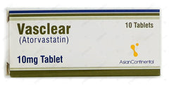Vasclear Tablets 10mg (1 Box = 1 Strip)(1 Strip = 10 Tablets)