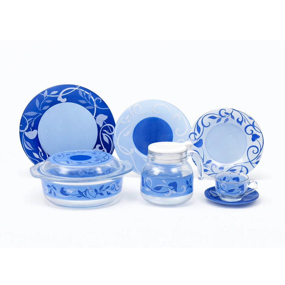 DINNER SET 71PC LUMINARC PLENITUDE BLUE Default Title - MamasJan Crockery