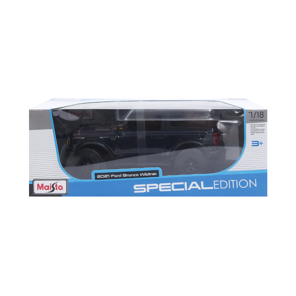 31456BU MAISTO 2021 FORD BRONCO WILDTRAK CAR BLACK A.I Default Title - MamasJan Toys