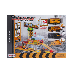 12571 MAISTO VOLVO BUILD-N-PLAY DELUXE PLAYSET A.I Default Title - MamasJan Toys