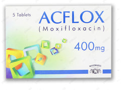 Acflox Tablets 400mg (1 Box = 1 Strip)(1 Strip = 5 Tablets)