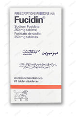 Fucidin Tablets 250mg (1 Box = 2 Strips) (1 Strip = 10 Tablets)