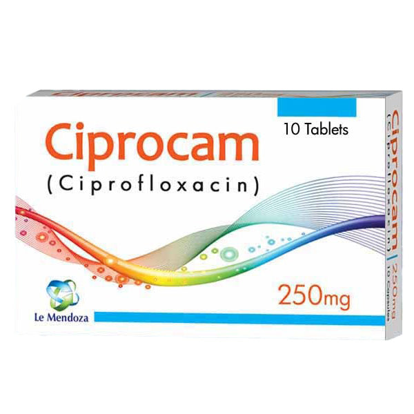 Ciprocam Capsules 250mg (1 Box = 1 Strip)(1 Strip = 10 Capsules)