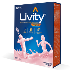Livity Milk Powder Strawberry Soft Pack 175g