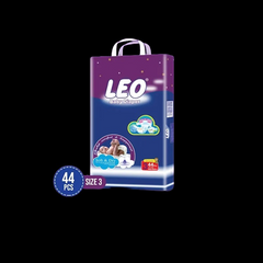 Leo Saver Pack Baby Diaper Size 3 Medium 44Pcs