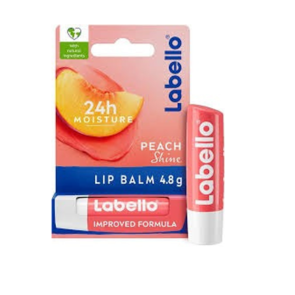 Labello Peach Shine Lip Balm 4.8g