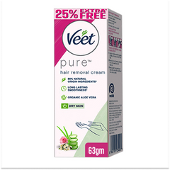 Veet Pure Hair Removal Cream for Dry Skin 63g