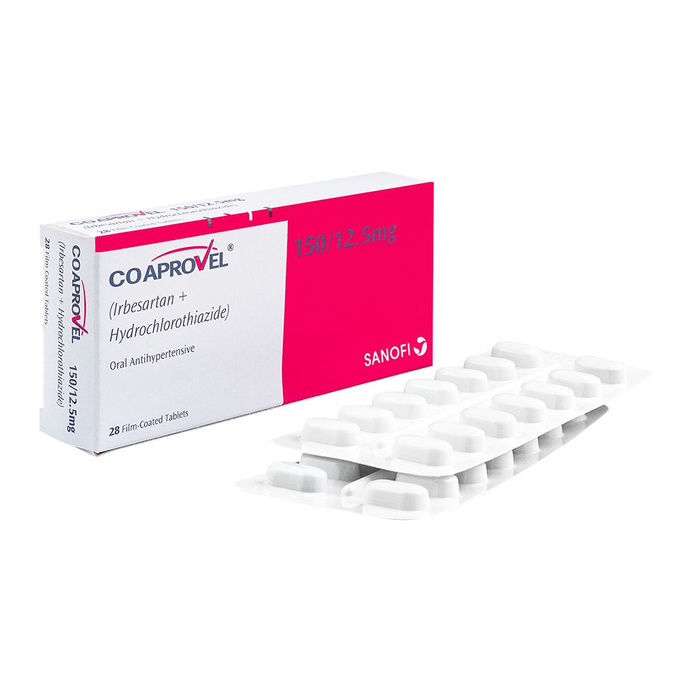 Co-Aprovel Tablet, 150mg/12.5mg, 28-Pack product image - Mamasjan