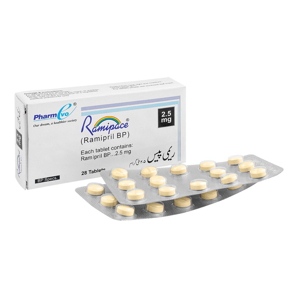 PharmEvo Ramipace Tablet, 2.5mg, 28-Pack product image - Mamasjan