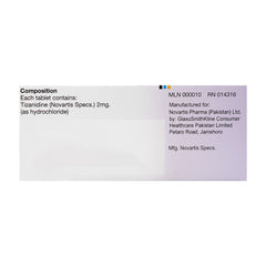 Novartis Pharmaceuticals Ternelin Tablet, 2mg, 10-Pack product image 2 - Mamasjan