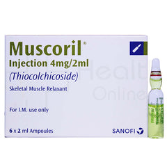 Muscoril IM Injection 4mg/2ml (1 Box = 6 Injections)
