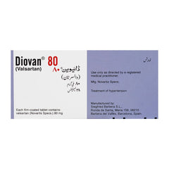 Novartis Pharmaceuticals Diovan Tablet, 80mg, 1-Strip product image 2 - Mamasjan