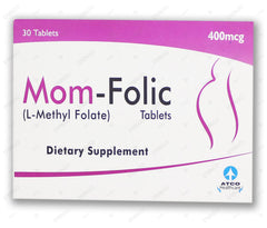 Mom Folic Tablets 400mcg (1 Strip = 15 Tablets)