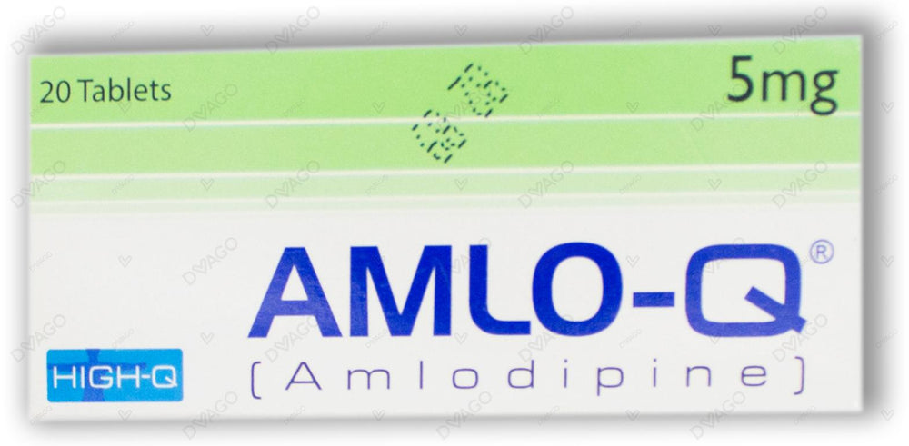 Amlo-Q Tablets 5mg (1 Strip = 10 Tablets)