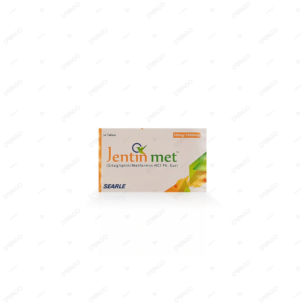 Jentin Met Tablets 50/1000mg (1 Strip = 7 Tablets)