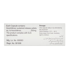 S.J. & G. Acenac-SR Capsule, 200mg, 1-Strip product image 3 - Mamasjan