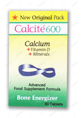Calcite 600 Tablets (1 Bottle = 30 Tablets)