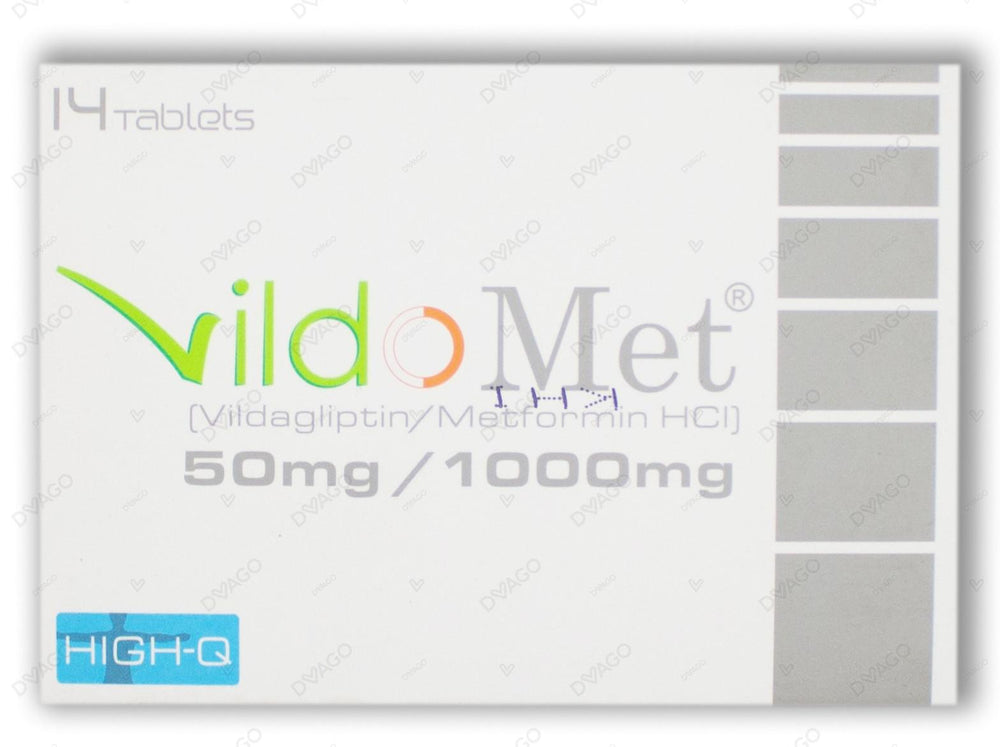 Vildomet Tablets 50mg/1000mg (1 Box = 2 Strips) (1 Strip = 7 Tablets)