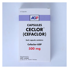Ceclor Capsules 500mg (1 Box = 1 Strip)(1 Strip = 12 Capsules)