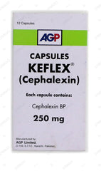 Keflex Capsules 250mg (1 Box = 1 Strip)(1 Strip = 12 Capsules)