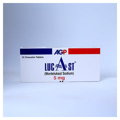 Lucast Tablets 5mg (1 Box = 1 Strip)(1 Strip = 10 Tablets)