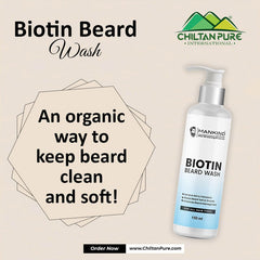 Biotin Beard Wash – Remove Dirt, Oil & Pollutants, Makes Beard Soft & Smooth, Fights Frizz, Flakes & Itchiness 150ml,, Doctor's 👨⚕️ Recommended