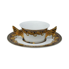 BOWL SOUP VERSACE WITH PLATE SET Default Title - MamasJan Crockery