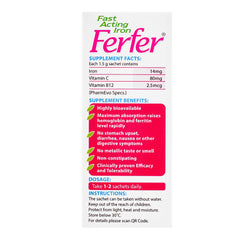 PharmEvo Ferfer Sachet, 30-Pack product image 2 - Mamasjan