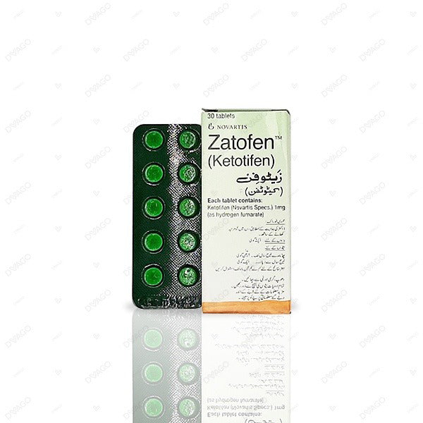 Zatofen Tablets 1mg (1 Strip = 10 Tablets)