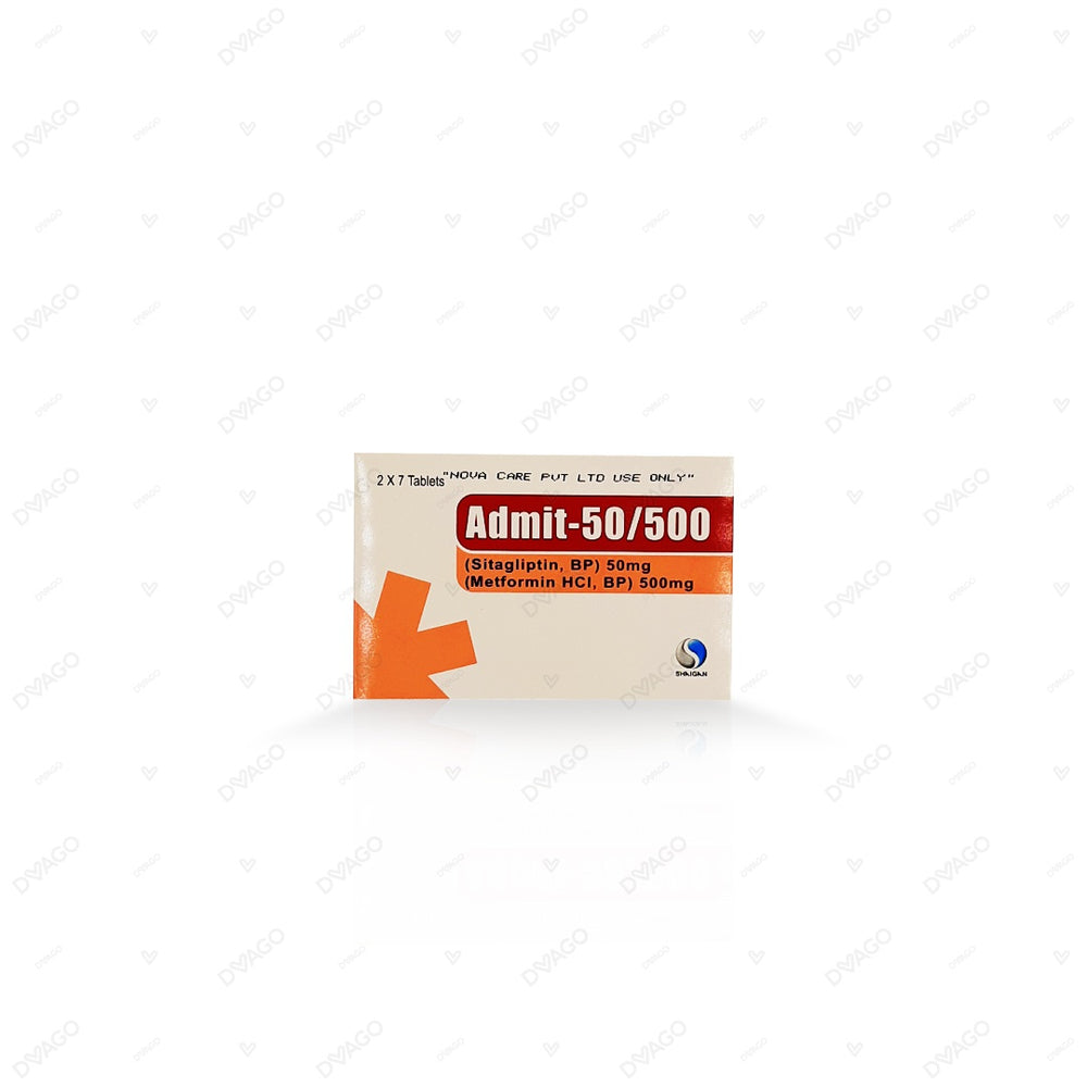 Admit Tablets 50mg/500mg (1 Box = 2 Strips) (1 Strip = 7 Tablets)