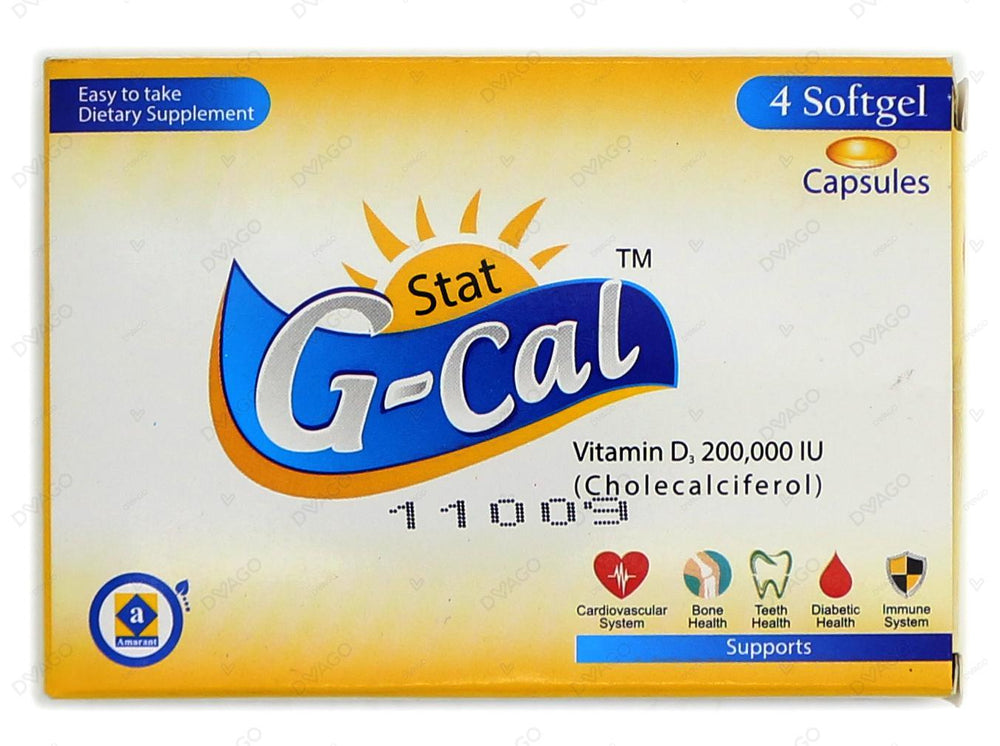 G-Cal Stat Softgel Capsules 200,000IU (1 Box = 1 Strip)(1 Strip = 4 Capsules)