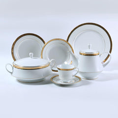 DINNER SET 98 PC NORITAKE REGENT GOLD 4332 A+B Default Title - MamasJan Crockery