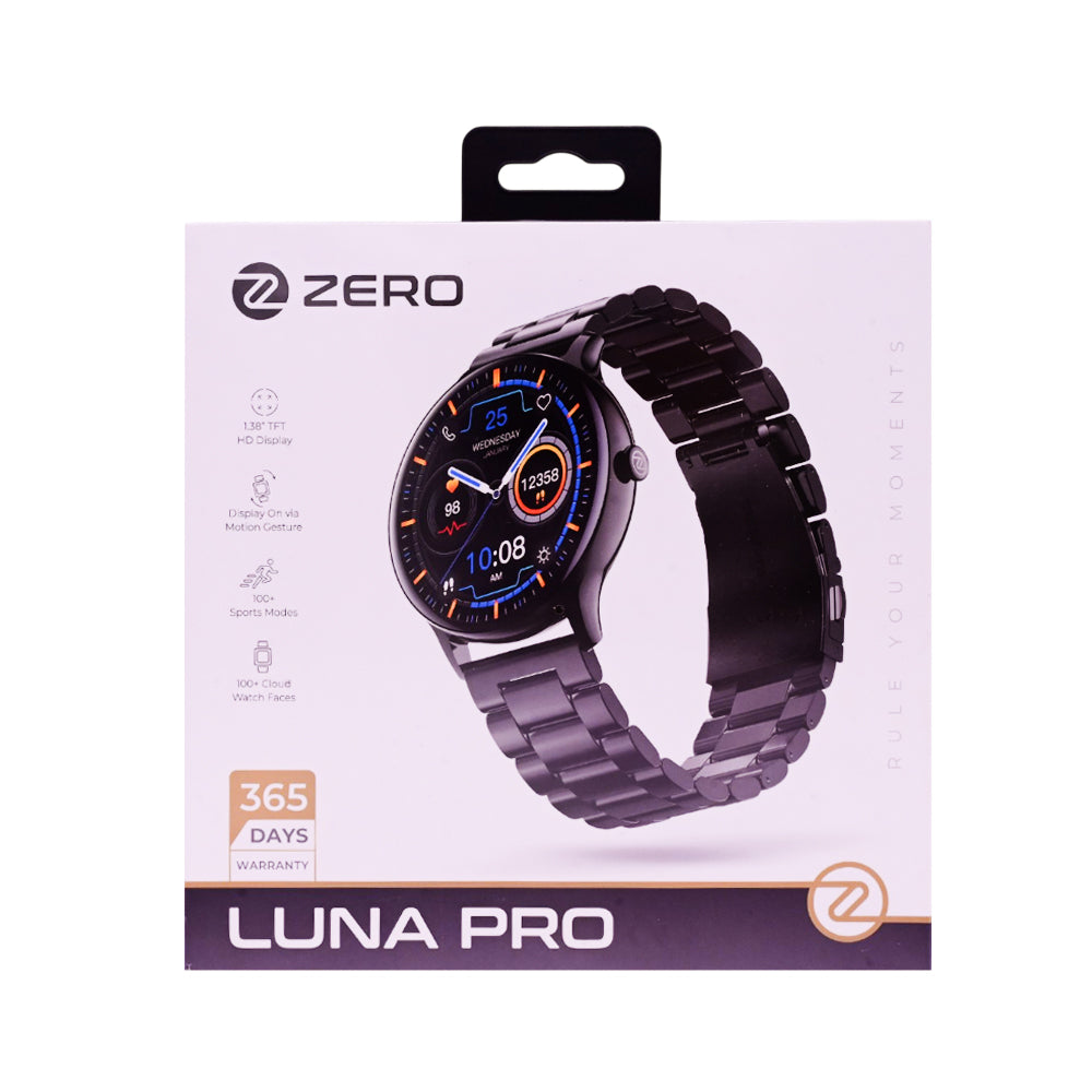 ZERO WATCH LUNA PRO BLACK Default Title - MamasJan Gift counter