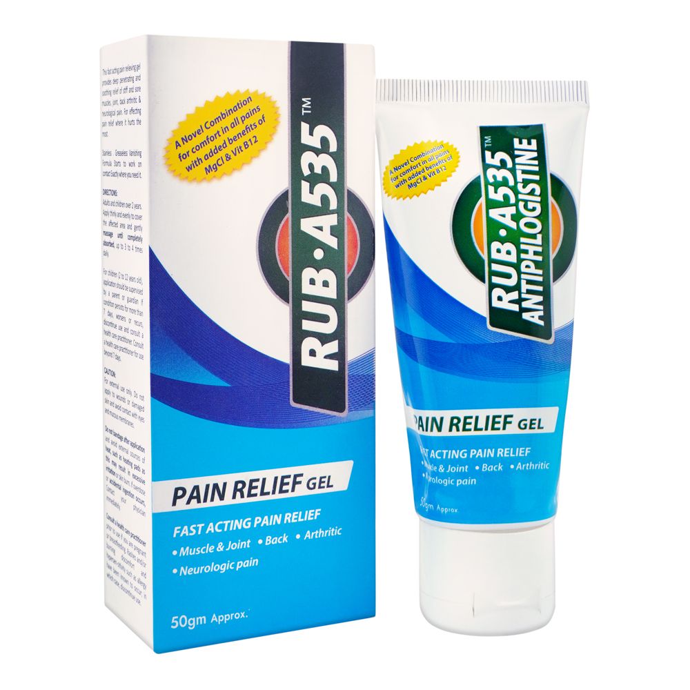 Gennec Health Sciences Rub.A535 Pain Relief Gel, 50g product image - Mamasjan