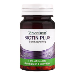 Nutrifactor Biotin Plus 2500 Mcg Food Supplement Tablet, 120-Pack product image - Mamasjan