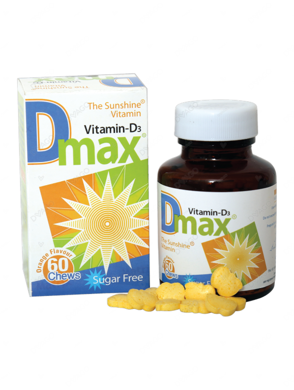 D-Max Chewable Tablets 2000Iu (1 Bottle = 60 Tablets)