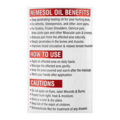 Herbiotics Remesol Pain Relief Massage Oil, Helps To Reduce Arthritis, 150ml product image 3 - Mamasjan