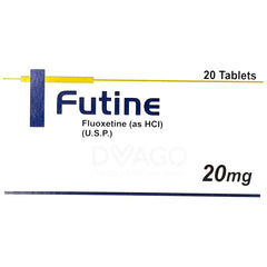 Futine Tablets 20mg (1 Box = 2 Strips) (1 Strip = 10 Tablets)