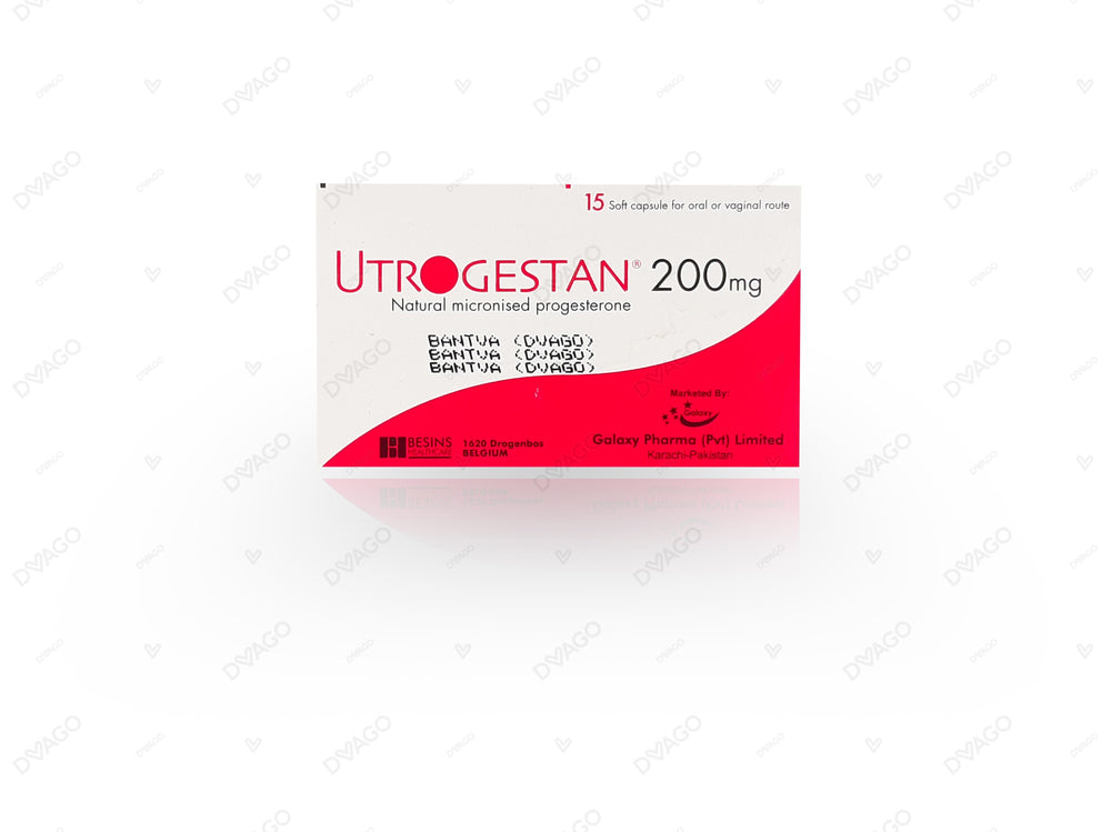 Utrogestan Softgel Capsules 200mg (1 Box = 1 Strip)(1 Strip = 15 Capsules)
