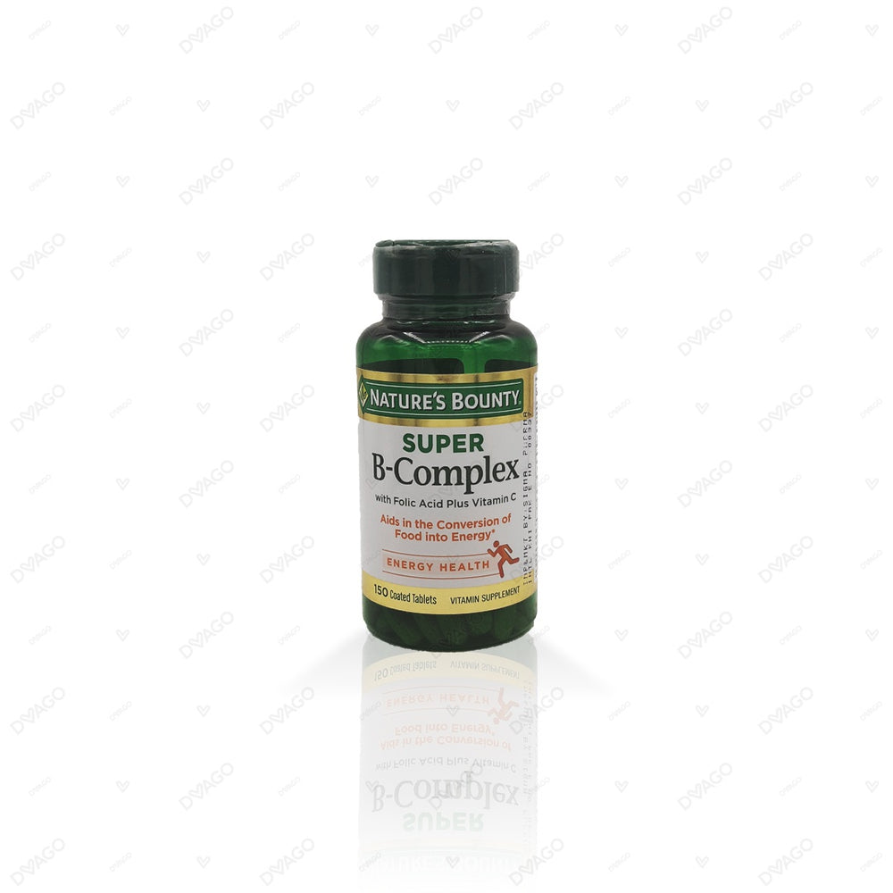 Natures Bounty Super B-Complex Tablets (1 Bottle = 150 Tablets)