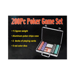 POCKER CHIP SET 200PC BRIEF CASE Default Title - MamasJan Toys