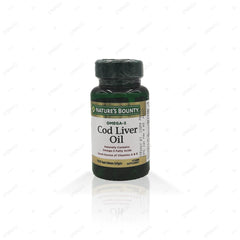 Natures Bounty Omega-3 Cod Liver Oil Softgels