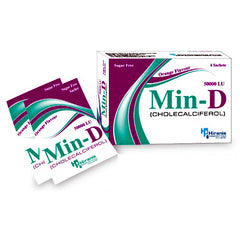 Min-D Sugar Free Powder Sachets 50,000IU (1 Box = 4 Sachets)