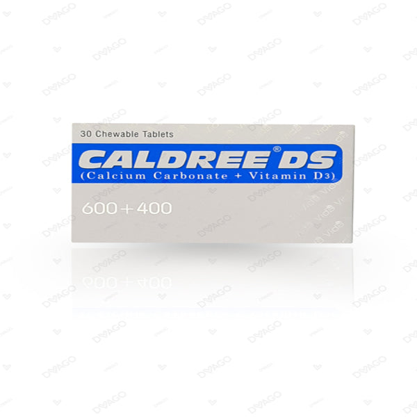 Caldree Ds Tablets 600+400 (1 Box = 3 Strips) (1 Strip = 10 Tablets)