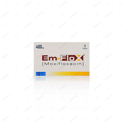 Em-Flox Tablets 400mg (1 Box = 1 Strip) (1 Strip = 5 Tablets)
