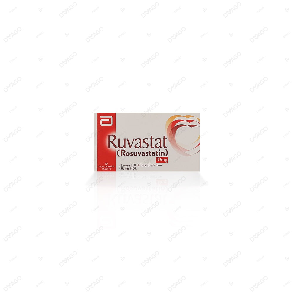 Ruvastat Tablets 10mg (1 Box = 1 Strip)(1 Strip = 10 Tablets)