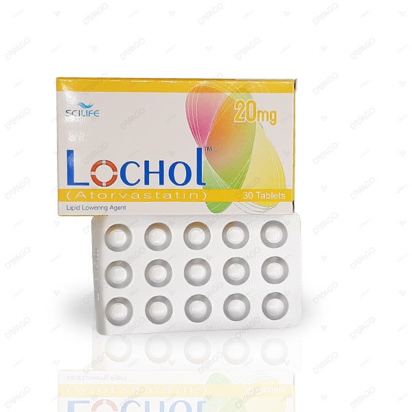 Lochol Tablets 20mg (1 Strip = 15 Tablets)